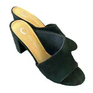 Journey Collection Tru Comfort Foam Sandals, Black, 7.5